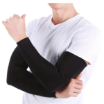 AUTOSITE Sun UV Protection Sports Arm Sleeves for Men and Women Cycling Gloves  (Black)