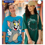 Pack of 2 Women Printed Round Neck Pure Cotton Multicolor T-Shirt